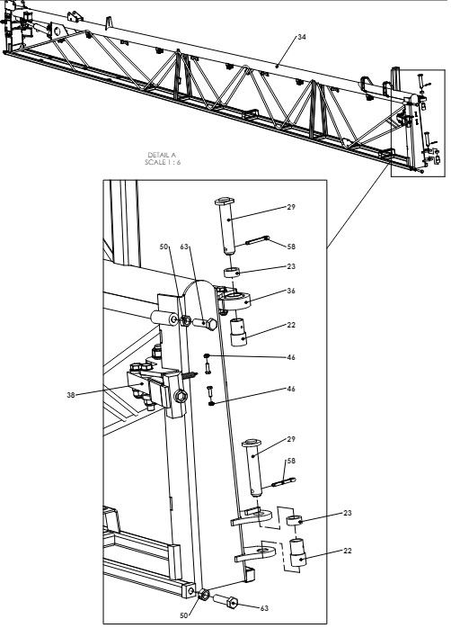 A79181 G-SERIES MID FRAME ASSEMBLY - FOLD OVER TIP FRAME 1