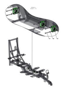 A96328 (g) Hose Layout - Manual Valve Control, BPW Axle