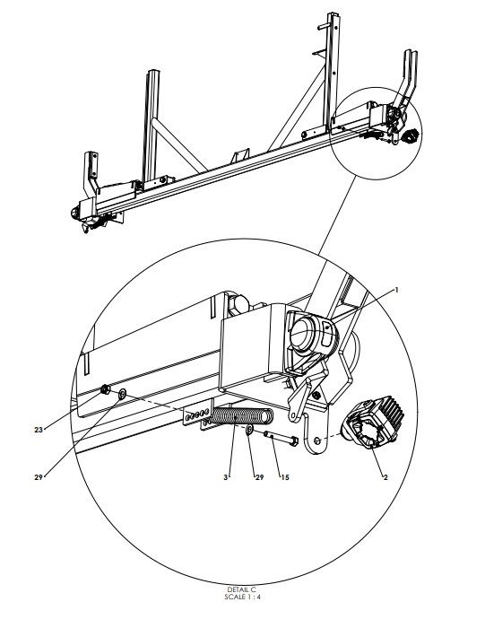 A96285 FRONT BOOM SUPPORT ASSEMBLY - F-SERIES