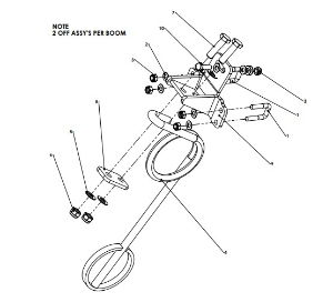 A79335 BOLT ON SPRING TINE BOOM SKID - 36M