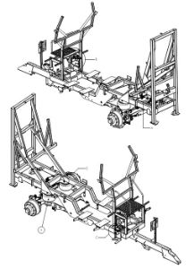 A87250 (a) Guardian Pneumatic System Layout - Hydraulic Braking 