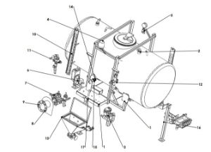 A66405 2000L FRONT SPRAY TANK ASSY