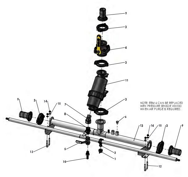 A41306 (a) CENTRE FRAME PLUMBING - 2"