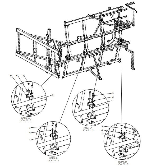 Agitate Feed Pipe Assembly - 3600 Wheelbase