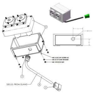 800412 TWIN PERISTALTIC PUMP BOX ASSY