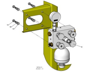 A41301 (c) YAW FRAME ASSEMBLY