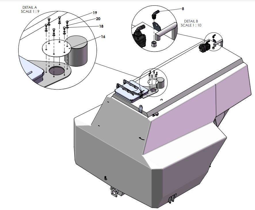 A96360-R01 (a) Tank Assembly - Optional Parts - Eplumbing