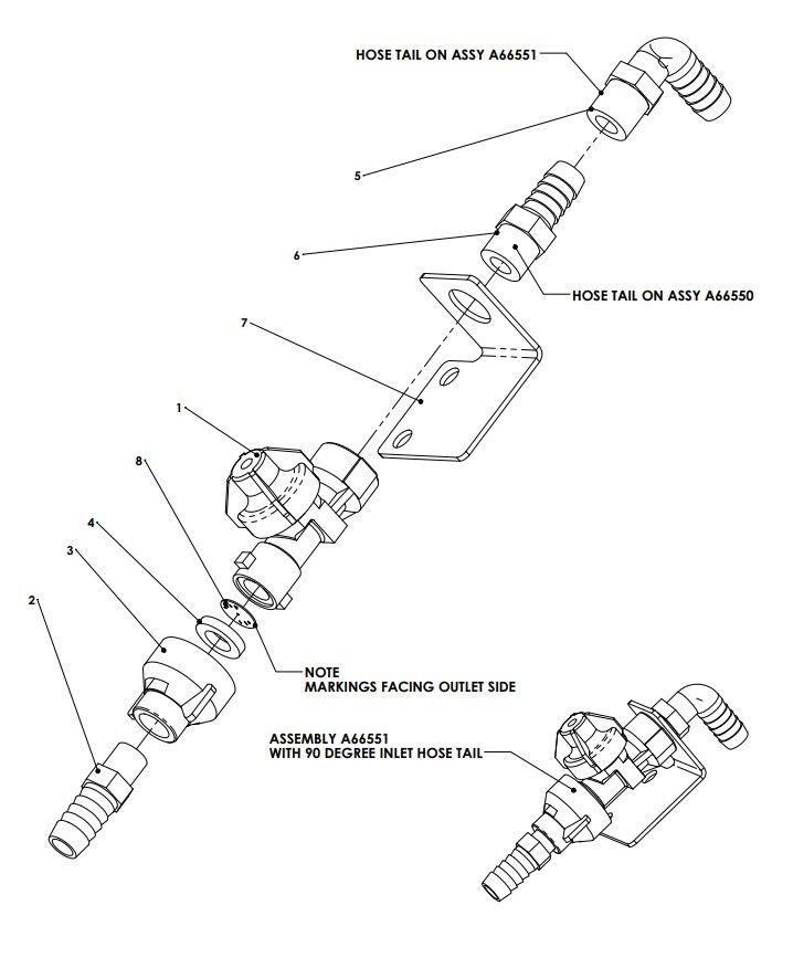 A66550 ORIFICE PLATE HOLDER ASSY