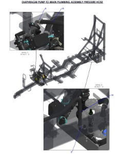 A96363-R01 (e) Hose Layout - Eplumbing With Diaphragm Pump