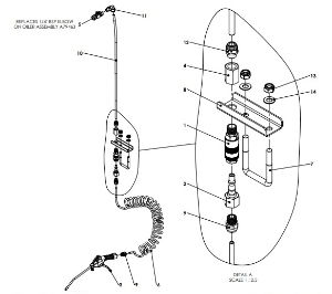 A41197 (a) BLOCKED JET BLOW GUN ASSEMBLY