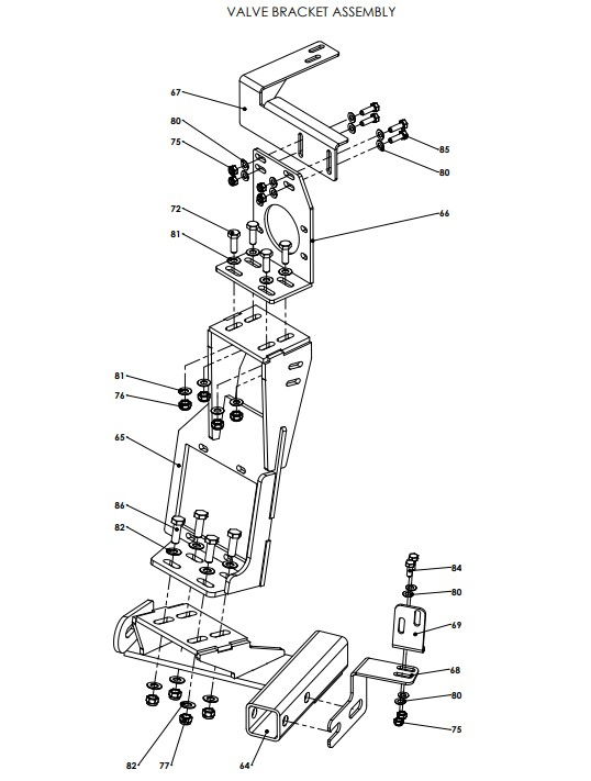 A96138-R02 (a) Manual Valve Assembly - 2" QRC - No Pump To Rinse Tank