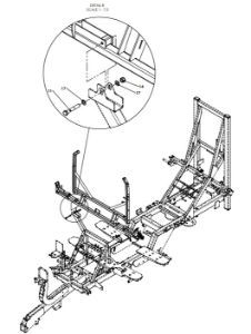 A96287 FRONT BOOM SUPPORT ASSEMBLY - H-SERIES 1 