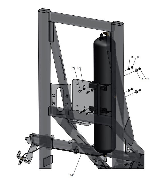 A96350 (c) Secondary Air Tank Assembly - Air Purge