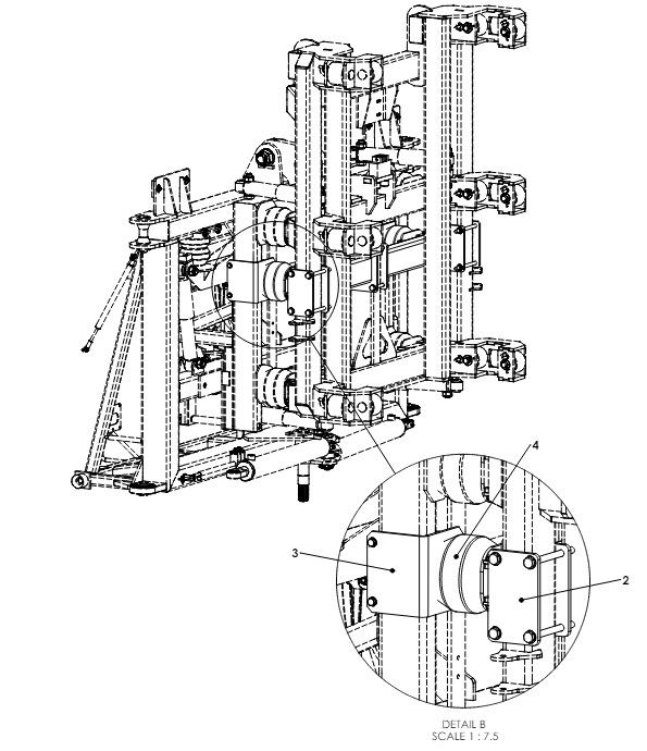 A79075 ADDITIONAL YAW BUFFERS ASSEMBLY 2