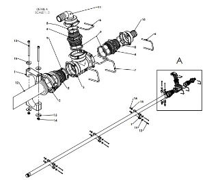 A79248 2FEED TUBE ASSEMBLY - INNER FRAME - TWIN FOLD