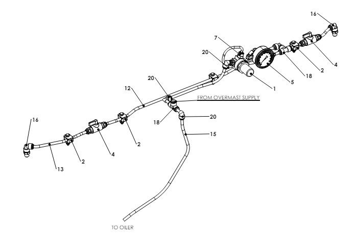 A41135-R02 AIR TILT SUSPENSION PIPING ASSY 1