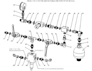 A79040 BOOM DAMPER PRESSURE REDUCING KIT ASSEMBLY