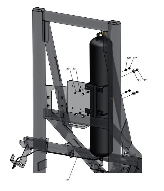 A96352 (c) Secondary Air Tank Assembly - Air Purge & CTI