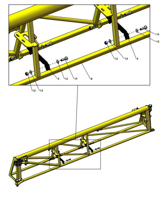 A41344 (b) F-SERIES 2M OUTER FRAME ASSEMBLY