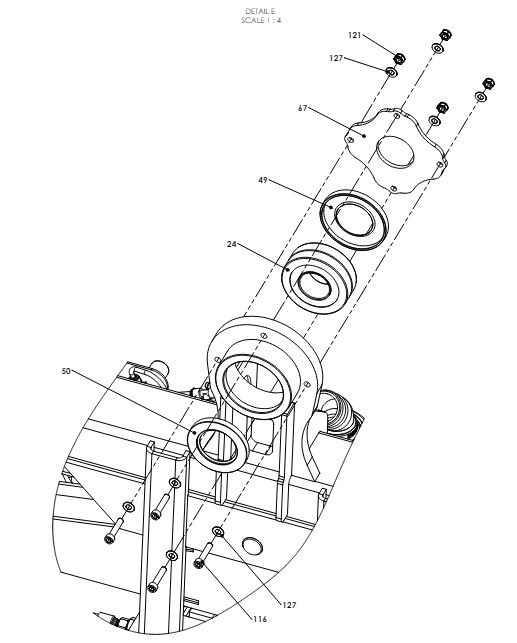 A79034 G-SERIES CENTRE FRAME ASSEMBLY-NON PROPORTIONAL HYDRAULICS 1