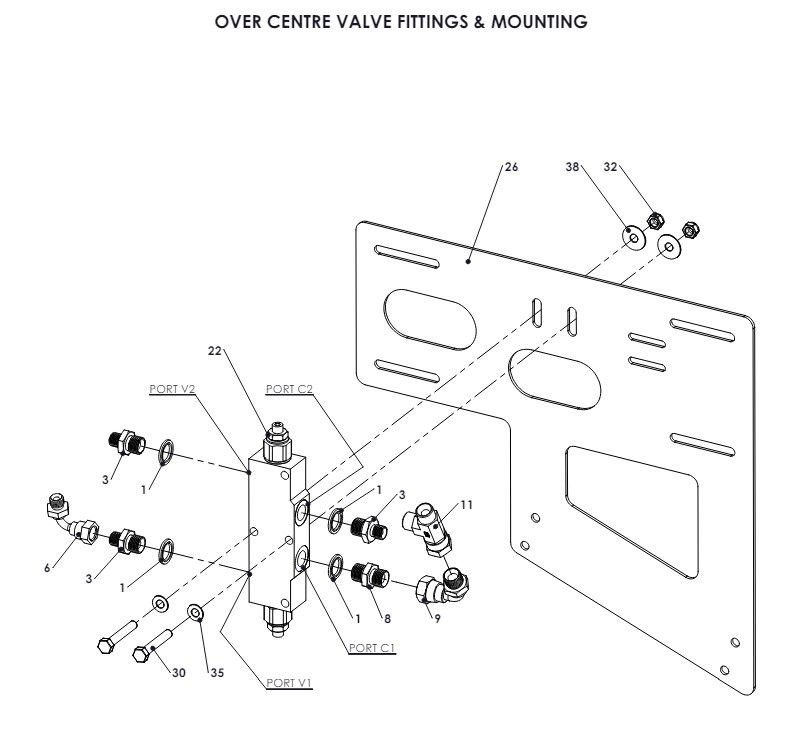 A41136 SECOND FOLD HYDRAULIC BREAK BACK ASSEMBLY 5