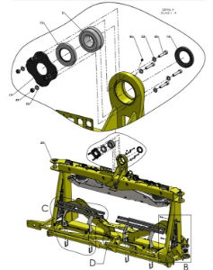 A41300 (a) CENTRE FRAME ASSEMBLY