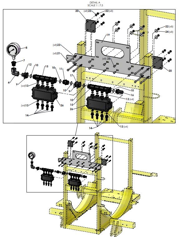 A66200 ARAG MULTIFLOW BLOCKAGE DETECTION - 8 OUTLET