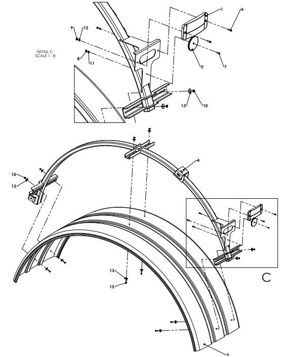 A96298 MUDGUARDS ASSEMBLY 1 