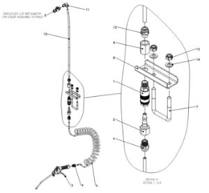 A41197 BLOCKED JET BLOW GUN ASSEMBLY 1