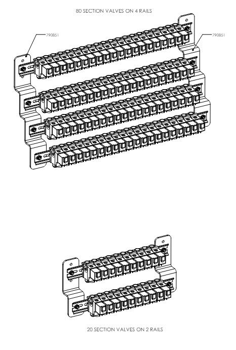 A79036 CENTRE FRAME AIR SECTION VALVES ASSEMBLY 2