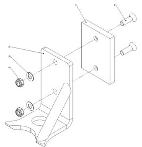 A41266 BOOM FRAME STOP BRACKET ASSEMBLY