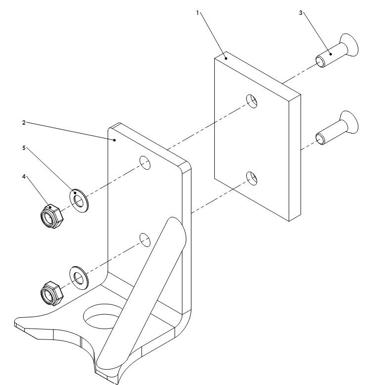 A41266 BOOM FRAME STOP BRACKET ASSEMBLY