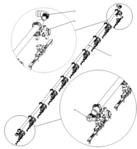 A79261 1 10 HOLE BOOM TUBE ASSY