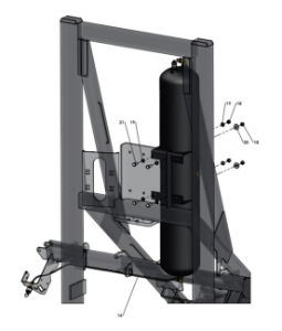 A96351 (c) Secondary Air Tank Assembly - Central Tyre Inflation