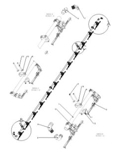 A79266 1 BOOM TUBE ASSY MID SEC. 12 HOLES