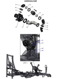 A96343 (a) Pump/Front Hydraulic Block Assembly - Electric Plumbing