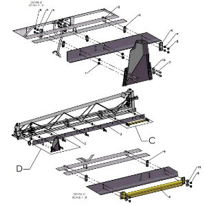 A79432 -ET GUARD ASSEMBLY - 3.5M OUTER FRAME - 0.5M -ET SPACING 1 