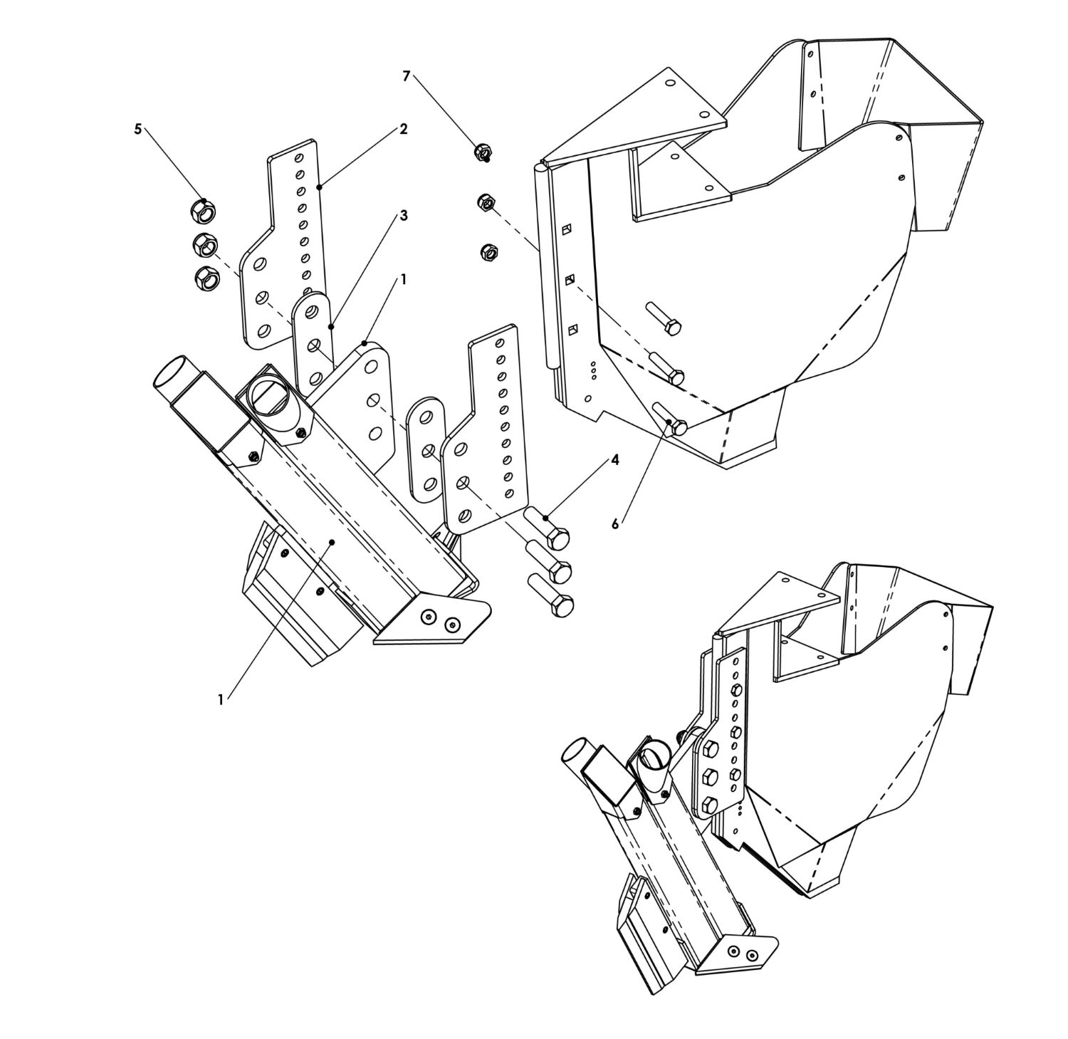 H207371 R01 - Structural Y Tine Assy