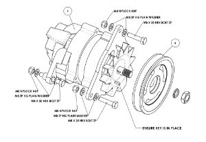 H720595 - Alternator and Pulley Assy