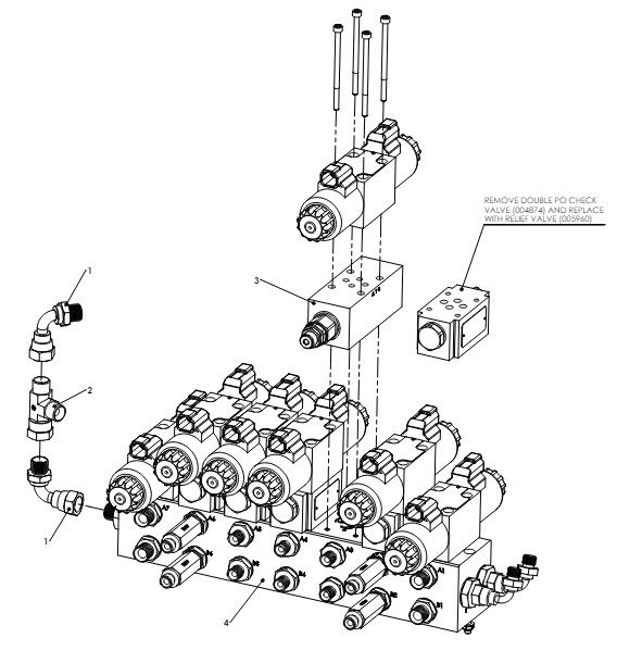 A41114 7 STATION HYDRAULIC BLOCK ASSEMBLY-2ND FOLD BREAK BACK