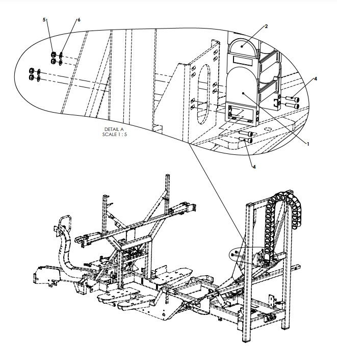 A96170 (a) Hose Router Assembly - F & G Series