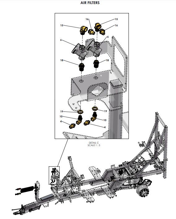 A96354-R01 (b) Pneumatics Assembly - With Air Purge/CTI