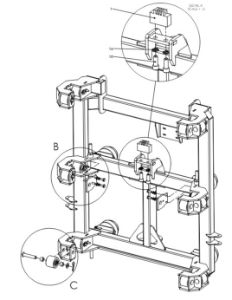 A41260 SLIDING FRAME ASSEMBLY - F &amp; G SERIES 2