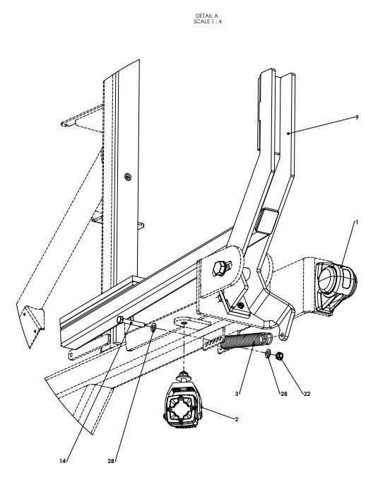 A97042-R02 FRONT BOOM SUPPORT ASSEMBLY