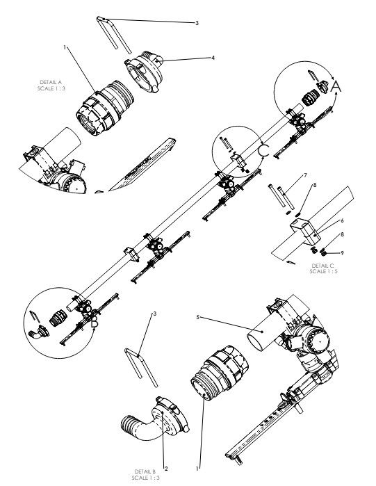 A41118 4 HOLE CENTER BOOM 1