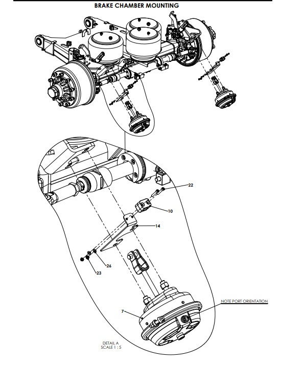 A96239-R01 TRAILING ARM ASSEMBLY - BPW AXLE 1