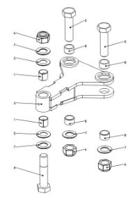 A41270 PIVOT ARM ASSY ADJUSTABLE CYLINDER