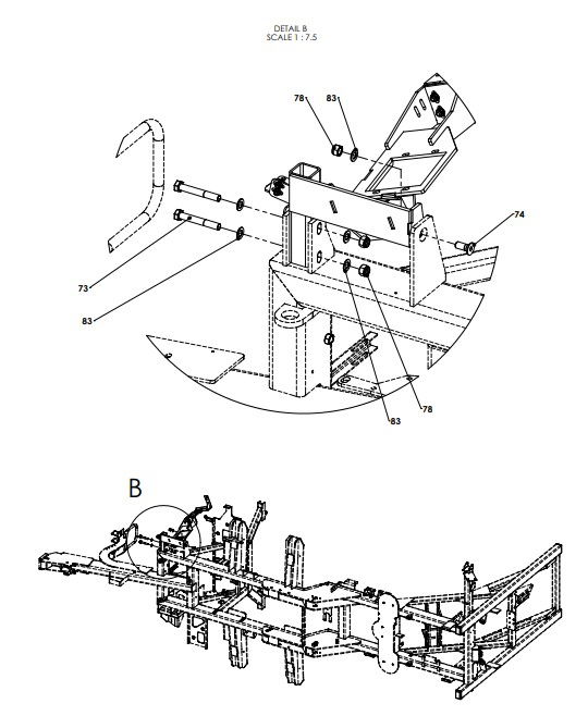 A96138-R02 (f) Manual Valve Assembly - 2" QRC - No Pump To Rinse Tank