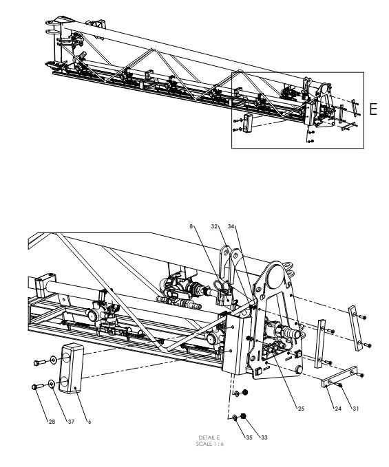 A79175 3M OUTER FRAME FOR 0.5M FOLD BACK SECTION ASSEMBLY 3