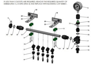 A66195 5 OUTLET MANIFOLD ASSEMBLY